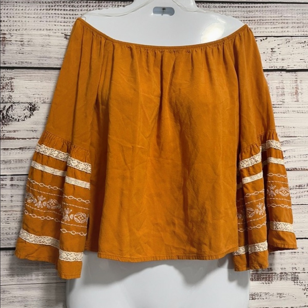 Off the shoulder boho top